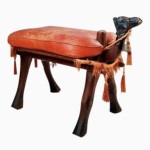 Traditional wooden puff